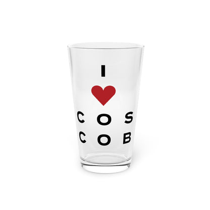 Cos Cob Vision Pint Glass, 16oz