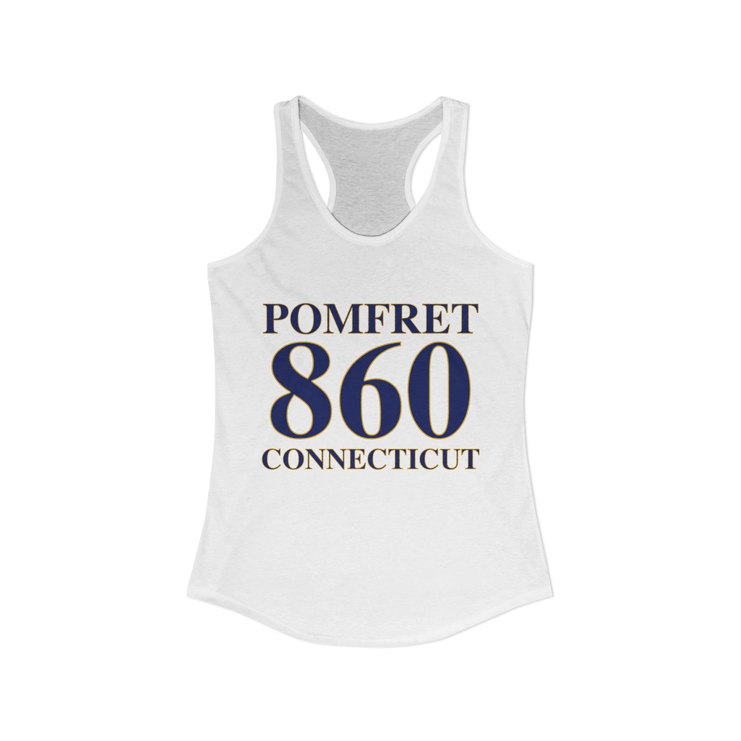 Pomfret 860 Connecticut Women's Ideal Racerback Tank Top