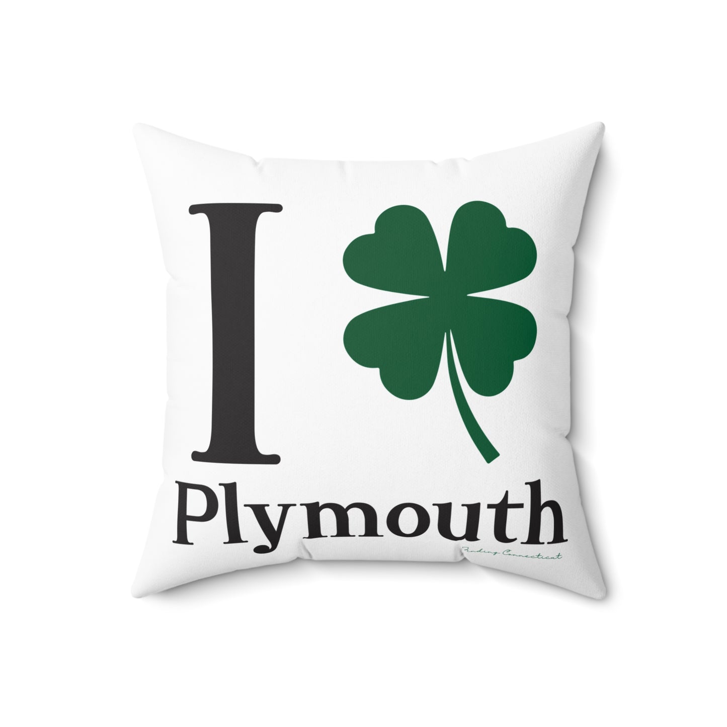 I Clover Plymouth Spun Polyester Square Pillow