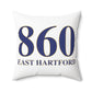 860 East Hartford  Polyester Square Pillow