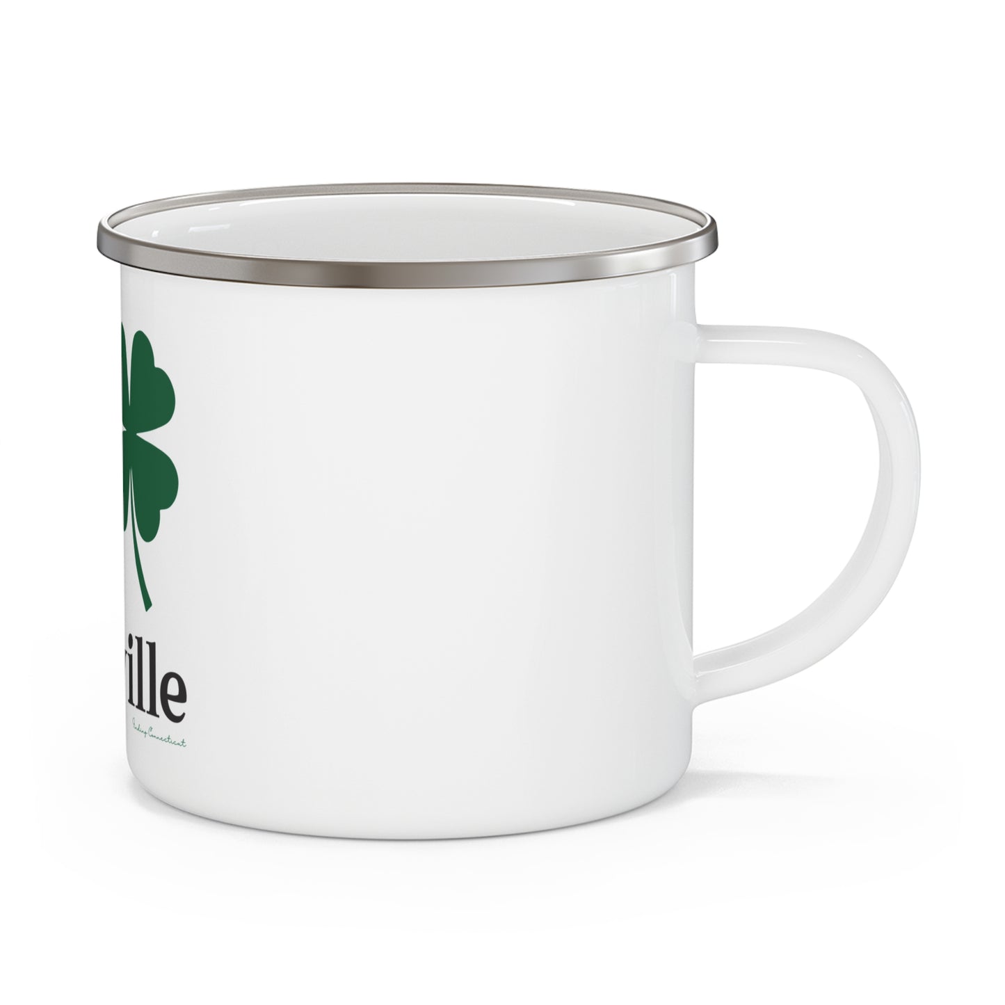 I Clover Plainville Enamel Camping Mug