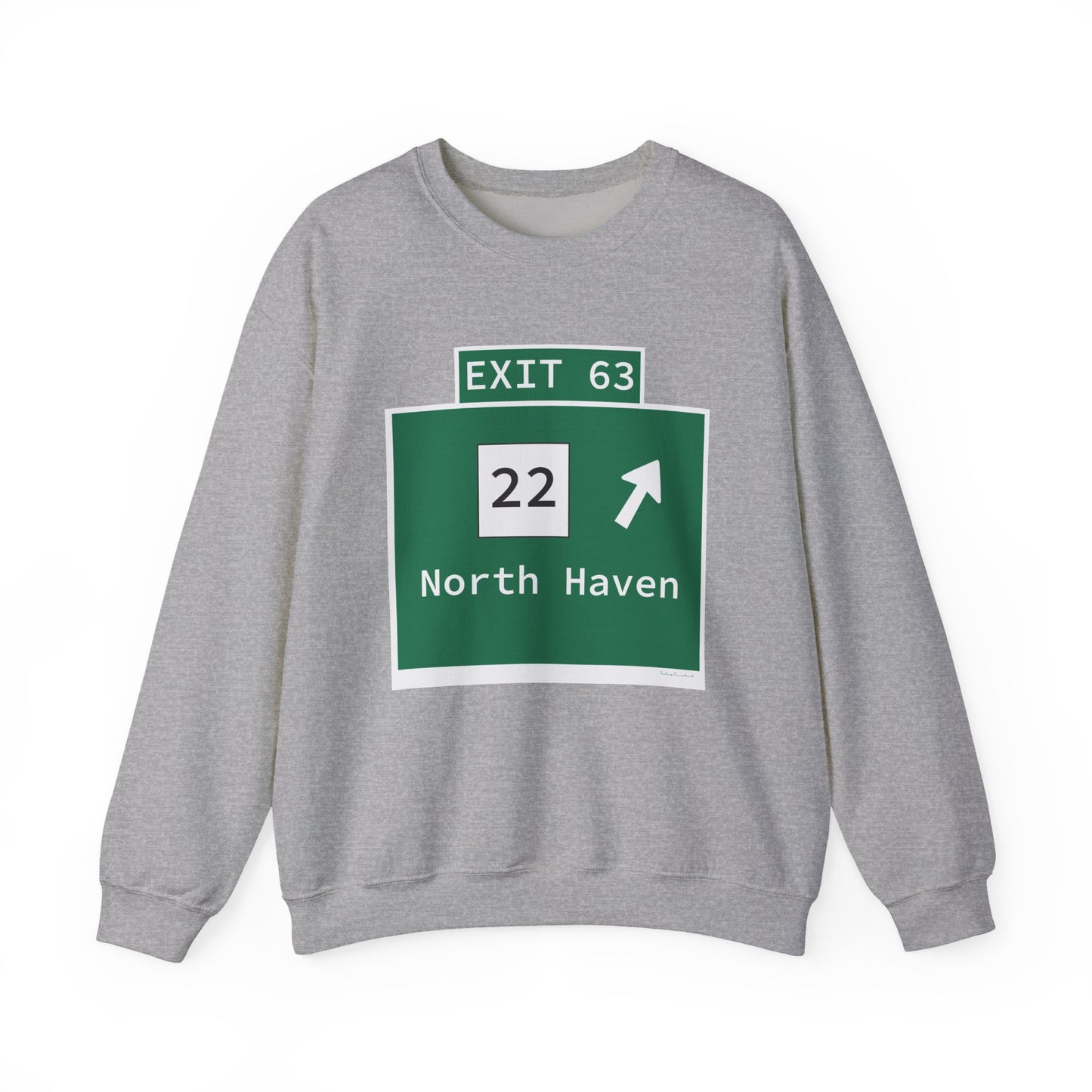 Vintage WCP Exit 63 Sign Unisex Heavy Blend™ Crewneck Sweatshirt