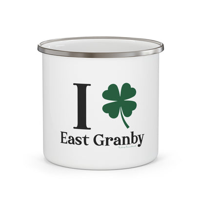 I Clover East Granby Enamel Camping Mug