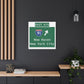 Vintage WCP Exit 67S Sign Matte Canvas, Stretched, 1.25"