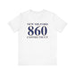 New Milford 860 Connecticut Unisex Jersey Short Sleeve Tee