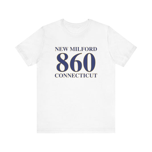 New Milford 860 Connecticut Unisex Jersey Short Sleeve Tee