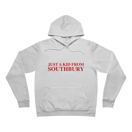 Just a kid from Southbury Unisex Sponge Fleece Pullover Hoodie