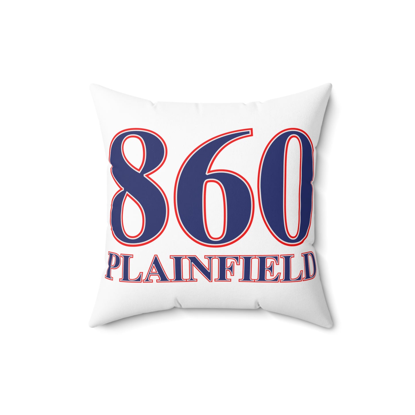 860 Plainfield Red, White & Blue Spun Polyester Square Pillow