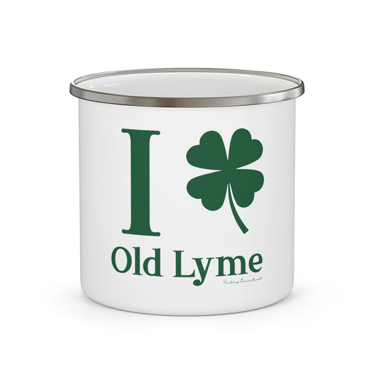 I Clover Old Lyme Enamel Camping Mug