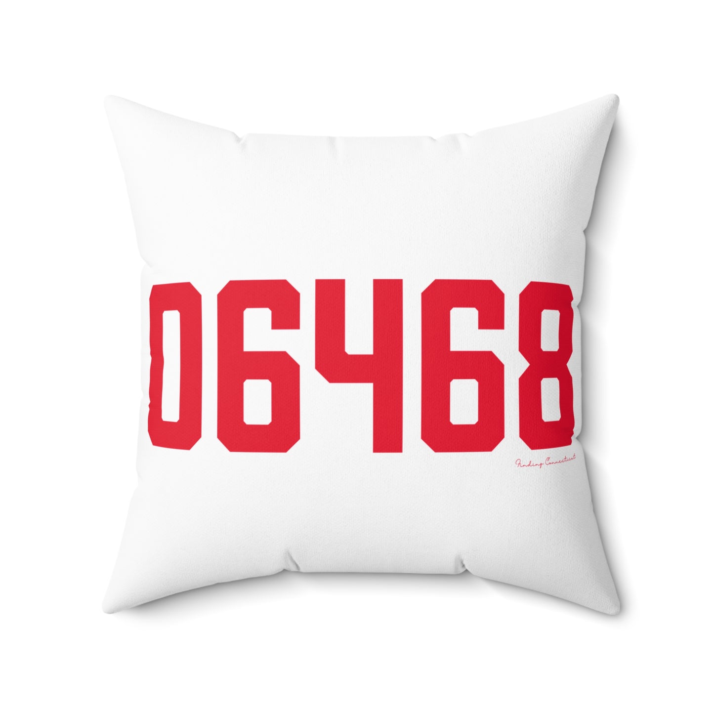 06468 Monroe Connecticut Zip Code Spun Polyester Square Pillow