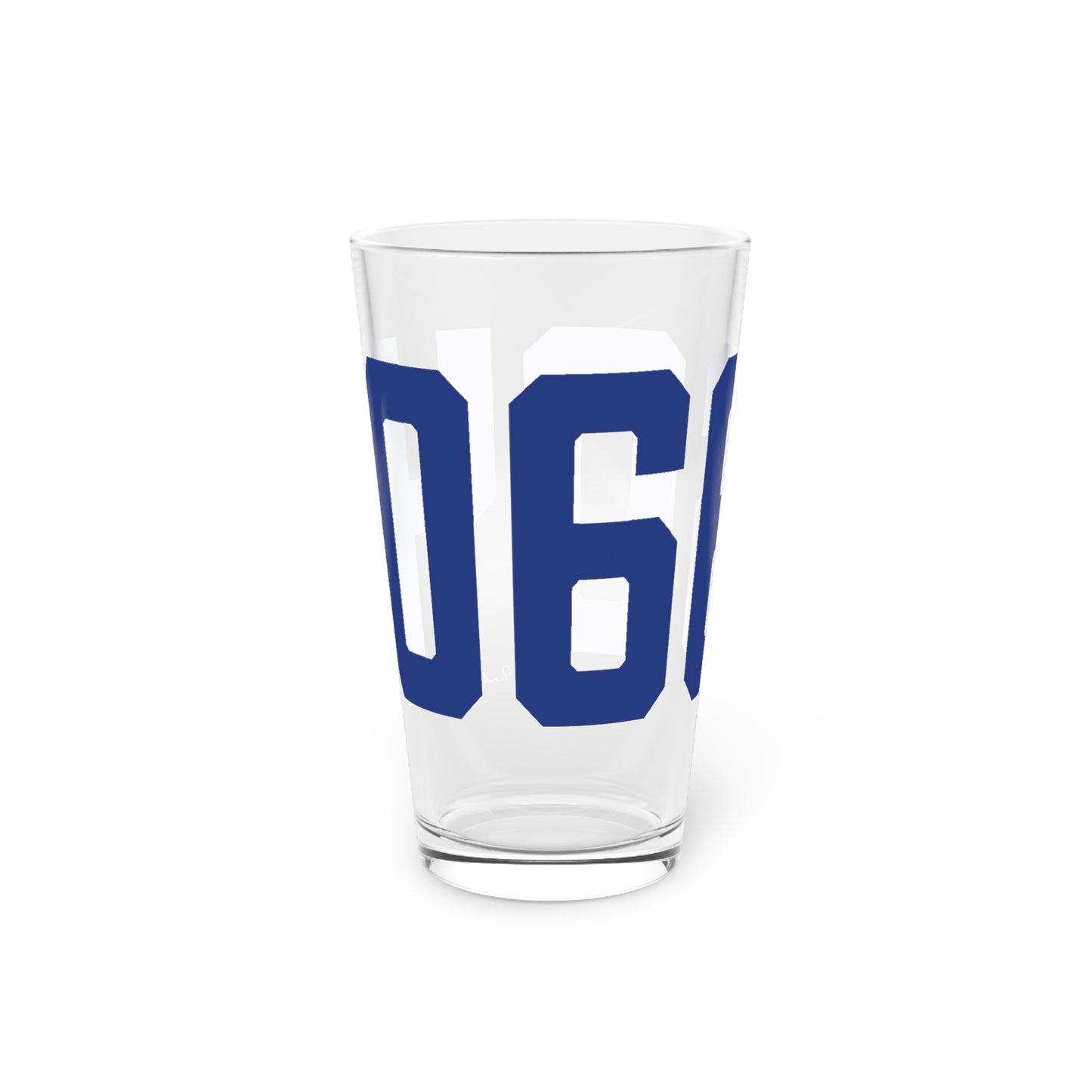 06604 Bridgeport Connecticut Zip Code  Pint Glass, 16oz