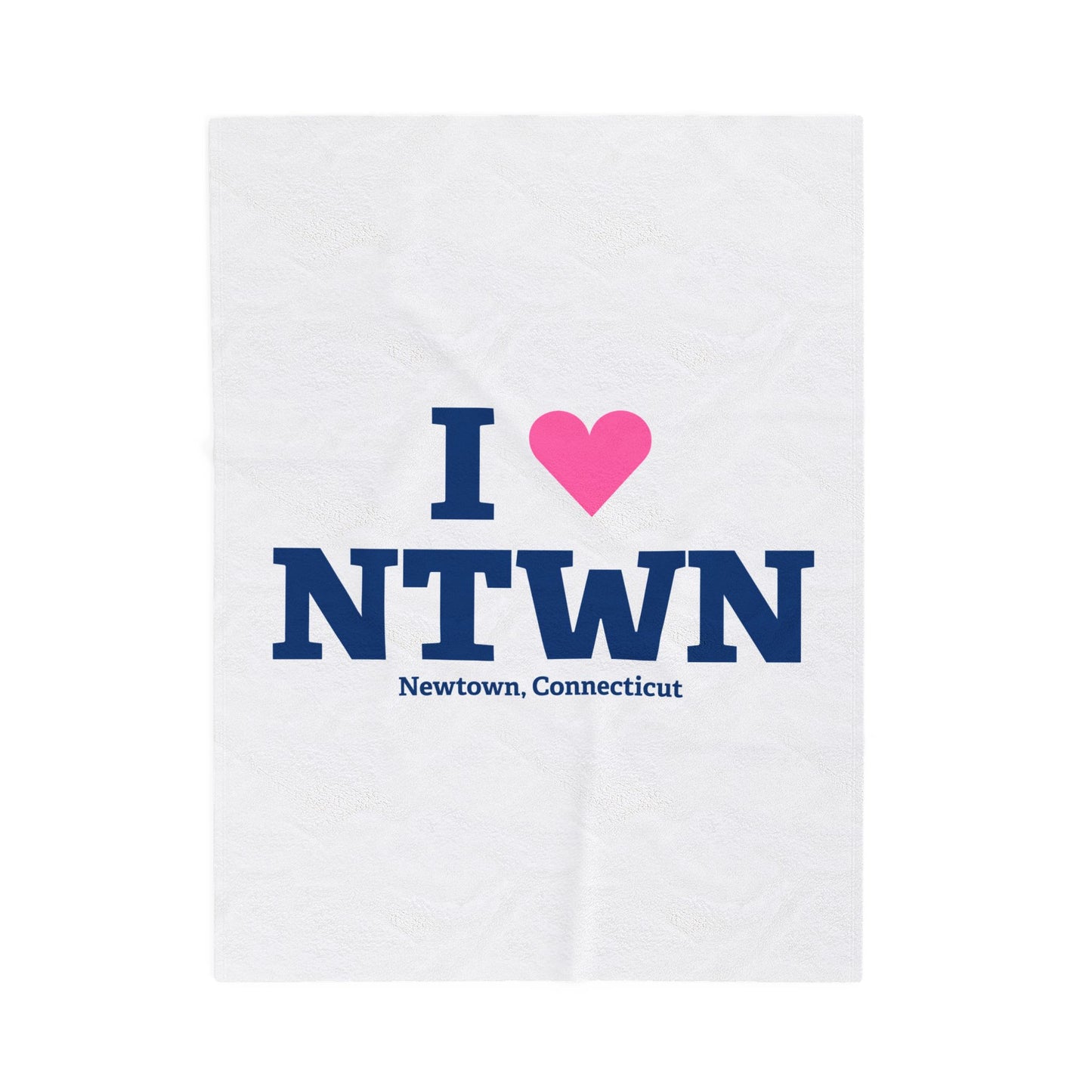 I Heart NTWN Velveteen Plush Blanket