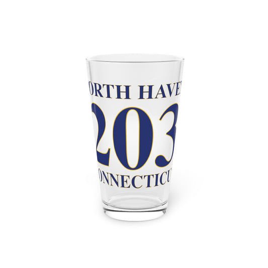 North Haven 203 Connecticut Pint Glass, 16oz
