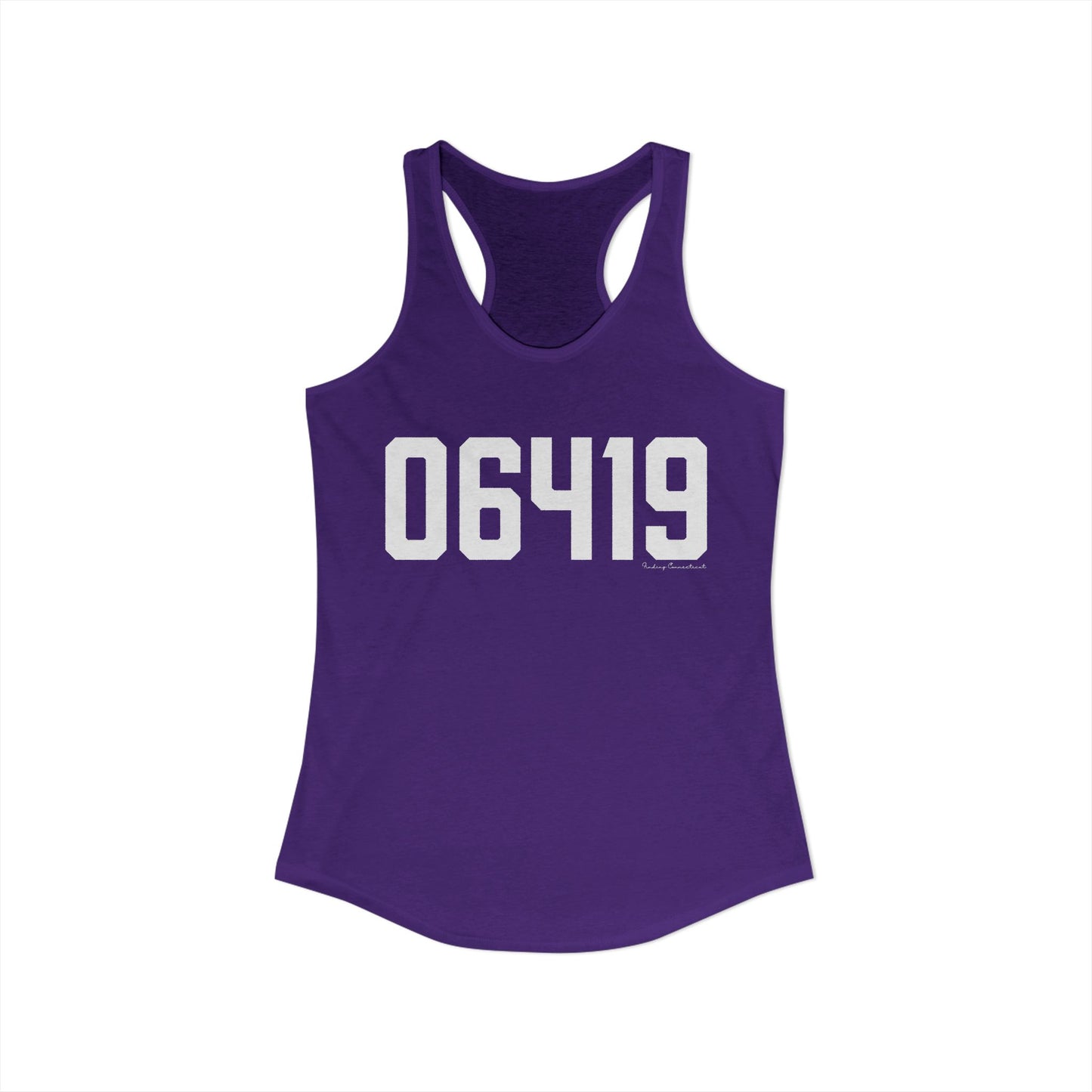 06419 Killingworth CT Zip Code Women's Ideal Racerback Tank Top