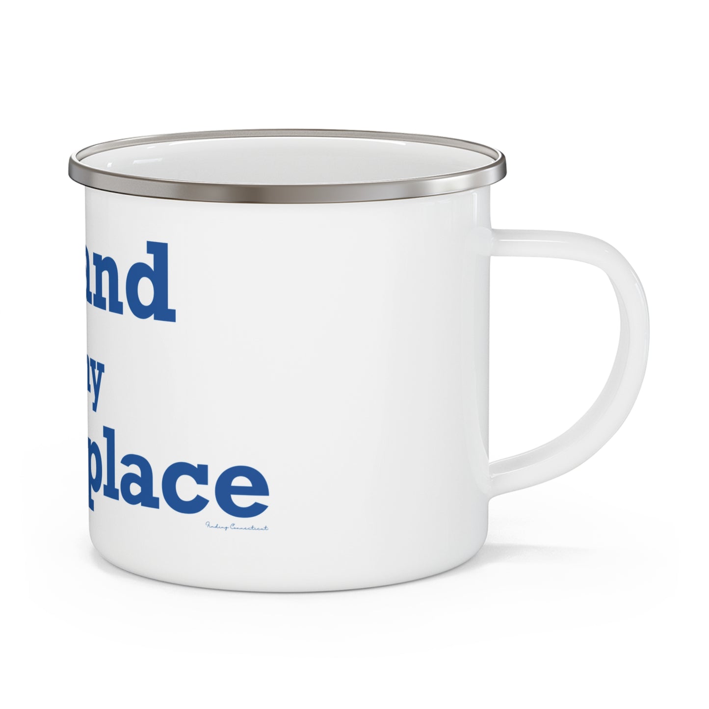 Tolland is My Happy Place Enamel Camping Mug