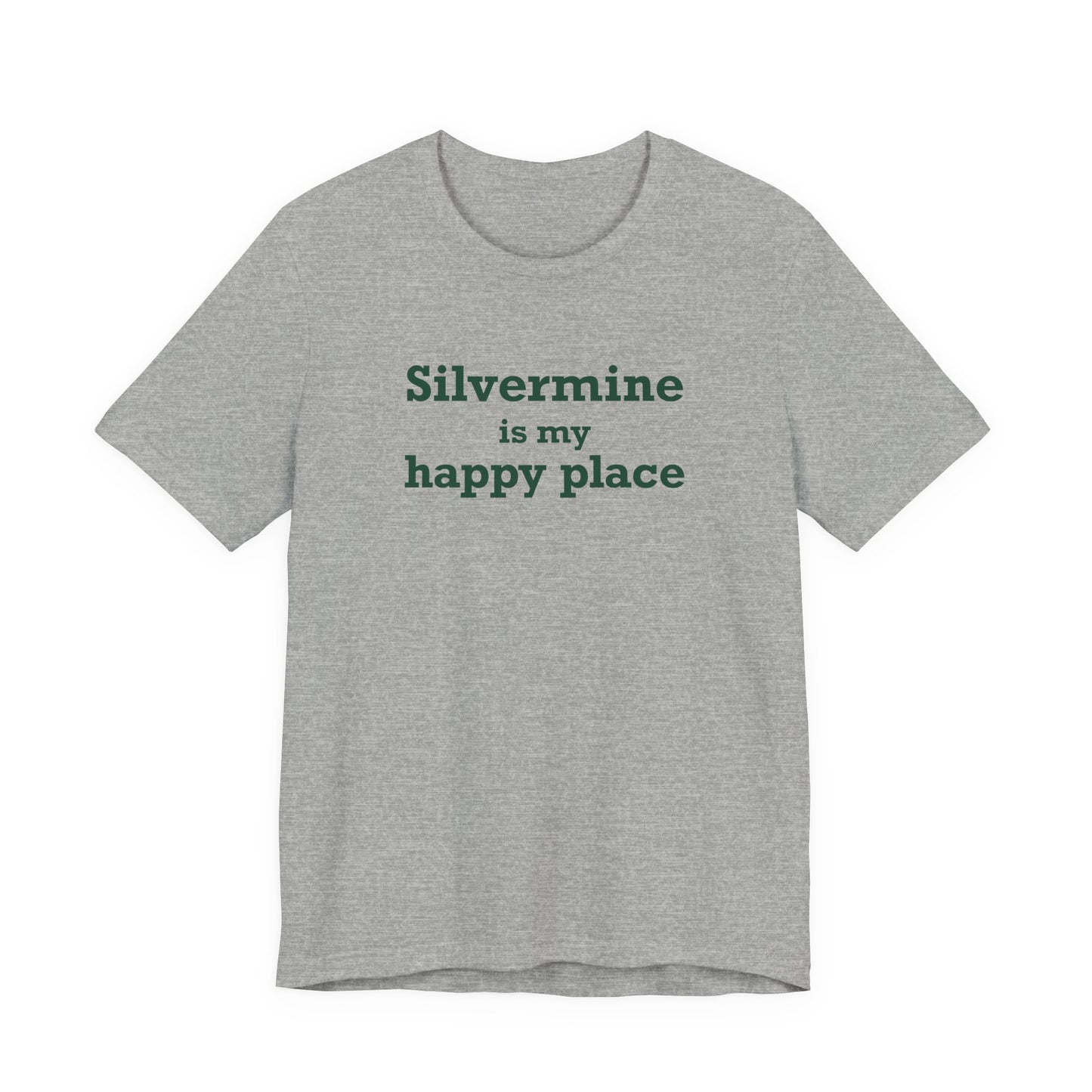 Silvermine is My Happy Place Unisex Jersey Short Sleeve T-Shirt