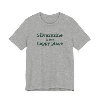 Silvermine is My Happy Place Unisex Jersey Short Sleeve T-Shirt
