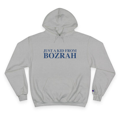 Just a kid from Bozrah Champion Hoodie