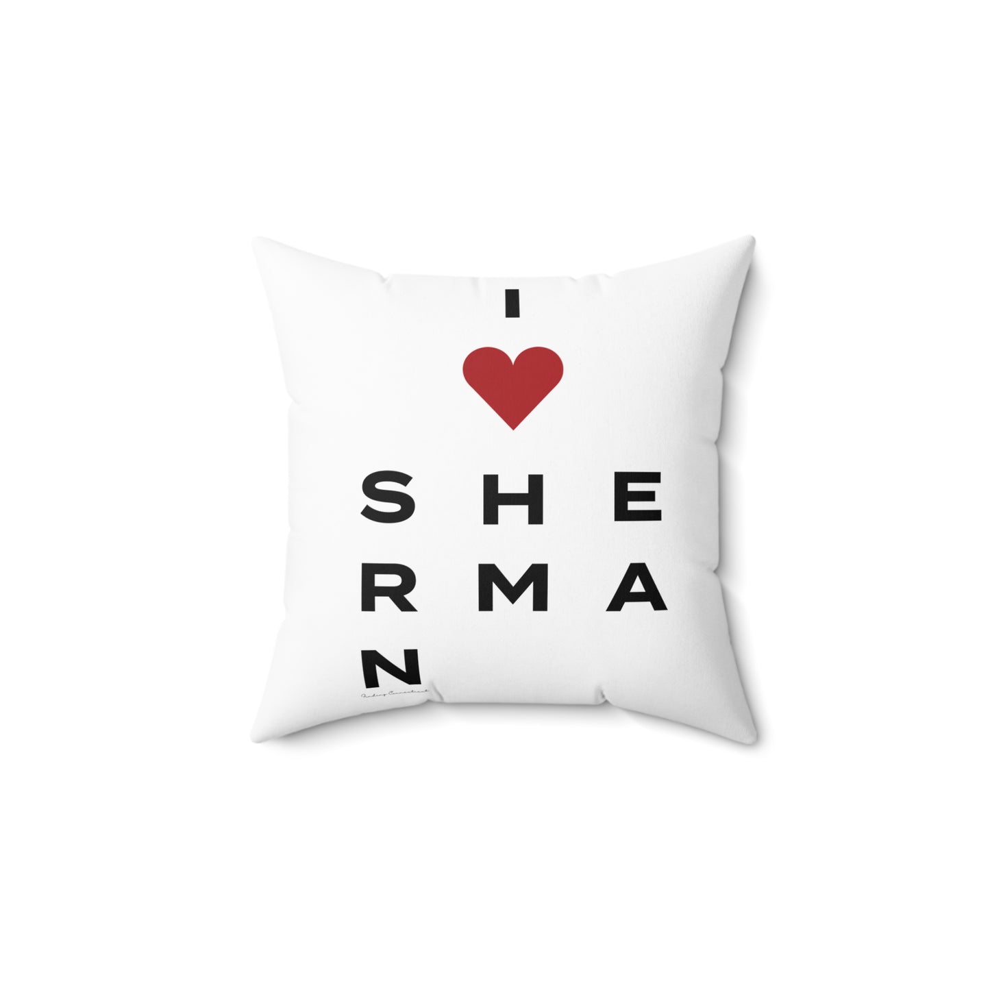 Sherman Vision Spun Polyester Square Pillow