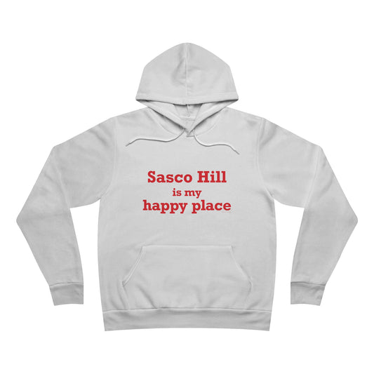 Sasco Hill is My Happy Place Unisex Sponge Fleece Pullover Hoodie