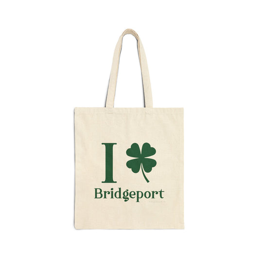 I Clover Bridgeport Cotton Canvas Tote Bag