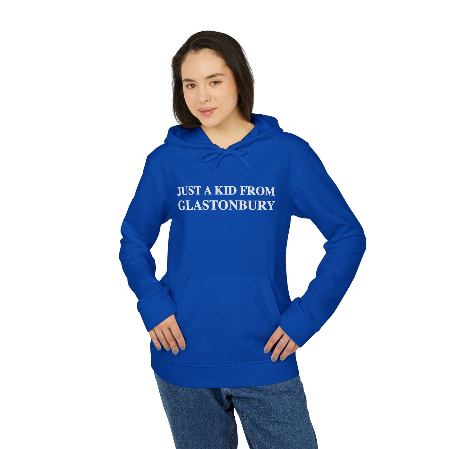 Just a kid from Glastonbury adidas Unisex Fleece Hoodie