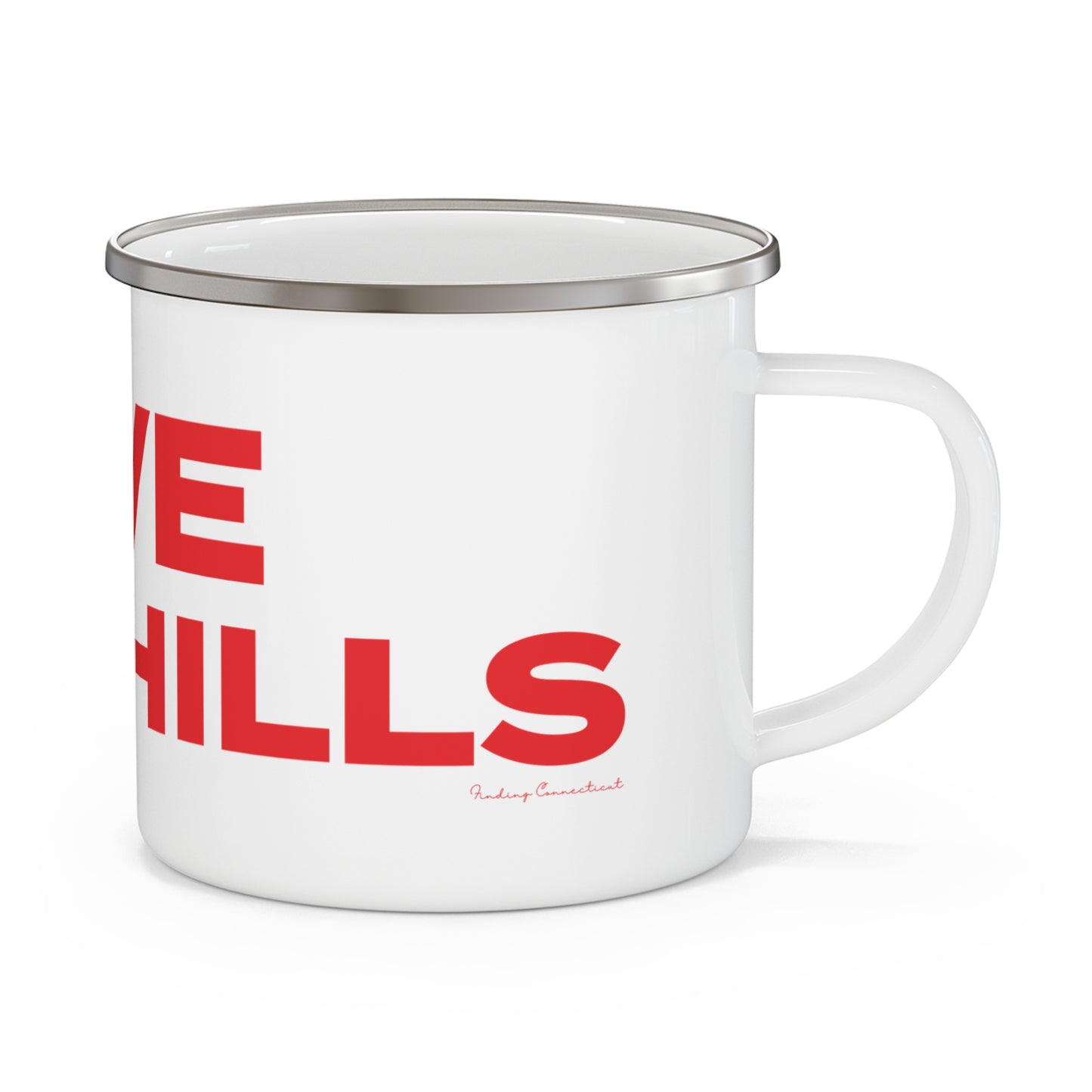 Love Lake Hills Enamel Camping Mug