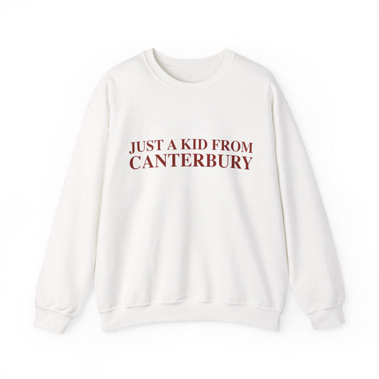 Just a kid from Canterbury Unisex Heavy Blend™ Crewneck Sweatshirt