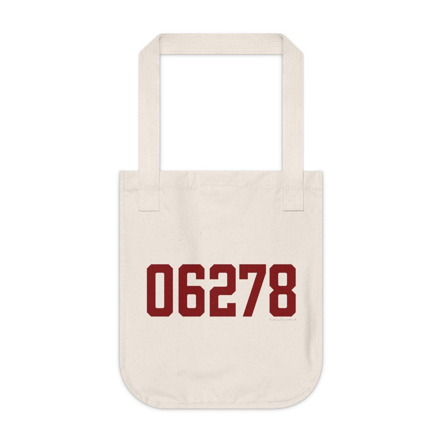 06278 Ashford Connecticut Zip Code Organic Canvas Tote Bag