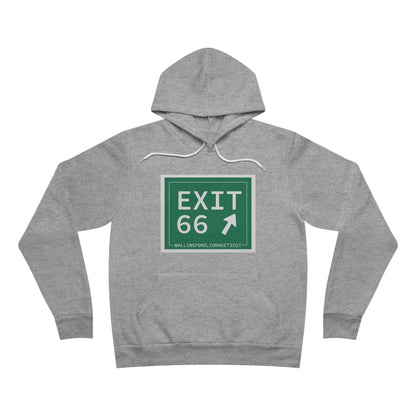 Vintage Exit 66 WCP Sign Unisex Sponge Fleece Pullover Hoodie