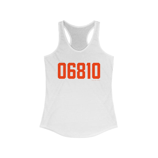06810 Danbury Connecticut Zip Code Women's Ideal Racerback Tank Top
