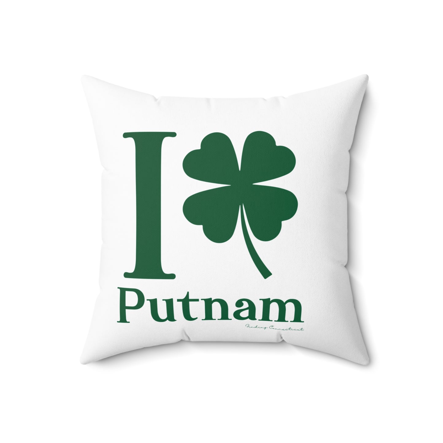 I Clover Putnam Spun Polyester Square Pillow
