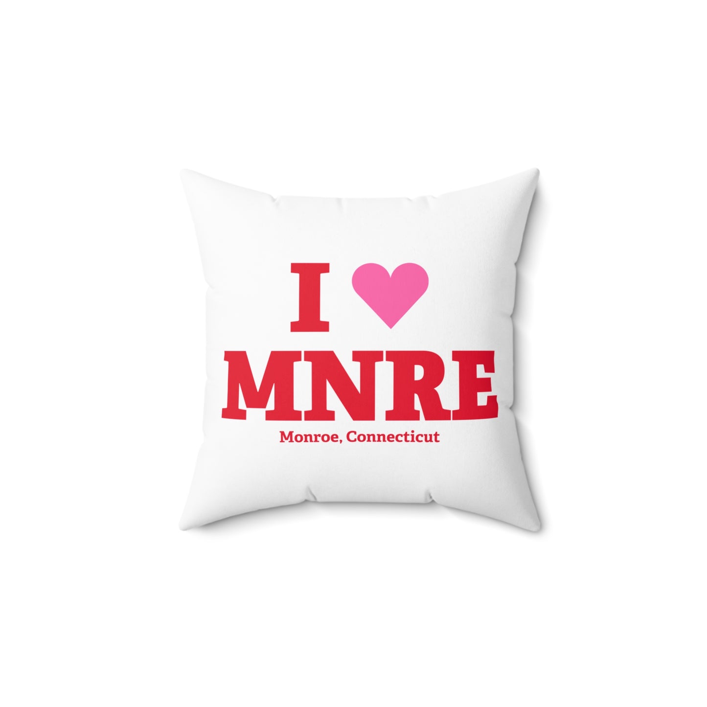 I Heart MNRE Spun Polyester Square Pillow