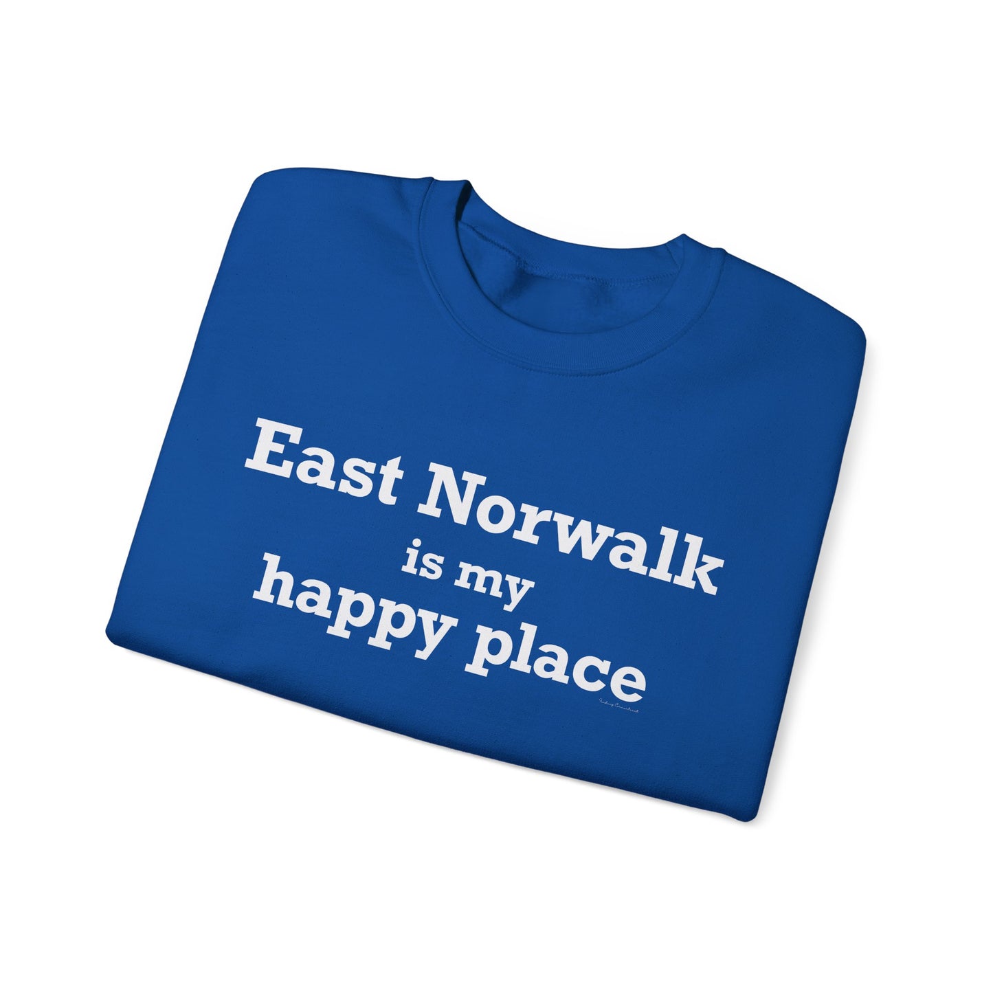 East Norwalk is My Happy Place Unisex Heavy Blend™ Crewneck Sweatshirt