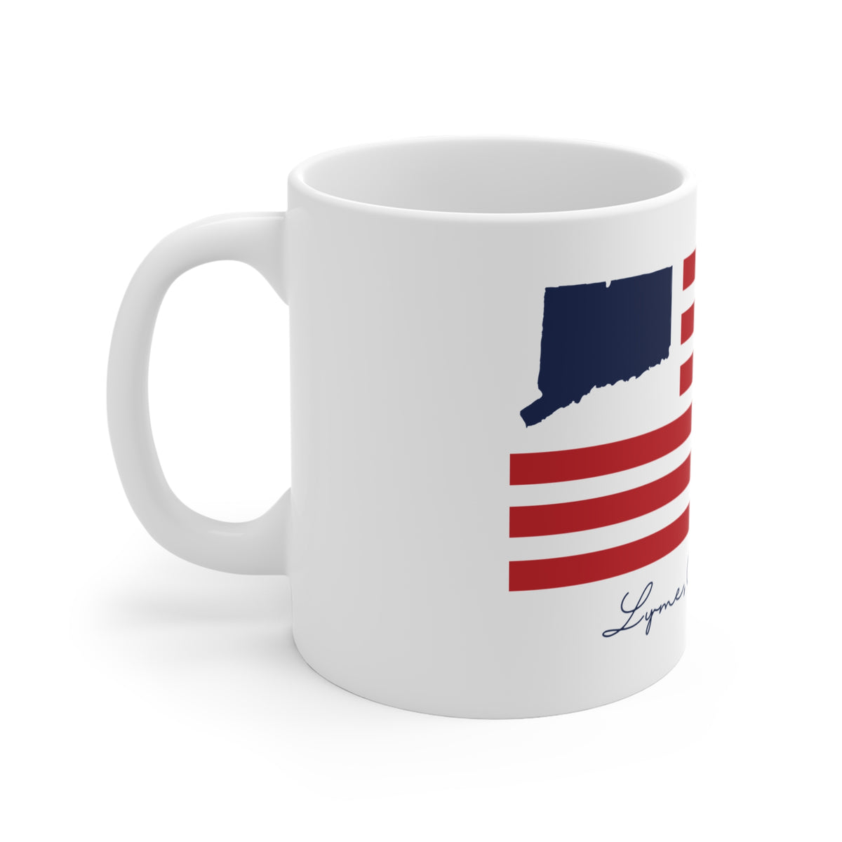 Lyme Connecticut Flag Mug 11oz
