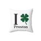 I Clover Preston Spun Polyester Square Pillow