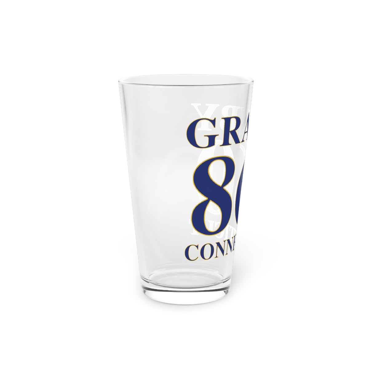 Granby 860 Connecticut Pint Glass, 16oz