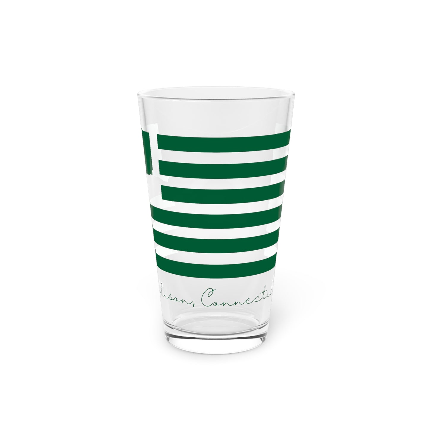 Madison Connecticut St. Patrick’s Day Flag Pint Glass, 16oz