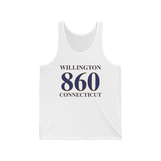 Willington 860 Connecticut Unisex Jersey Tank Top