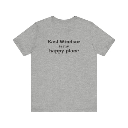 East Windsor is My Happy Place Unisex Jersey Short Sleeve T-Shirt