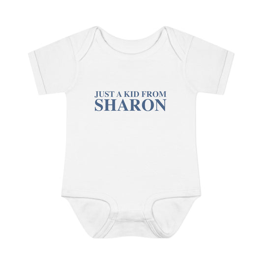 Just a kid from Sharon Infant Baby Rib Bodysuit