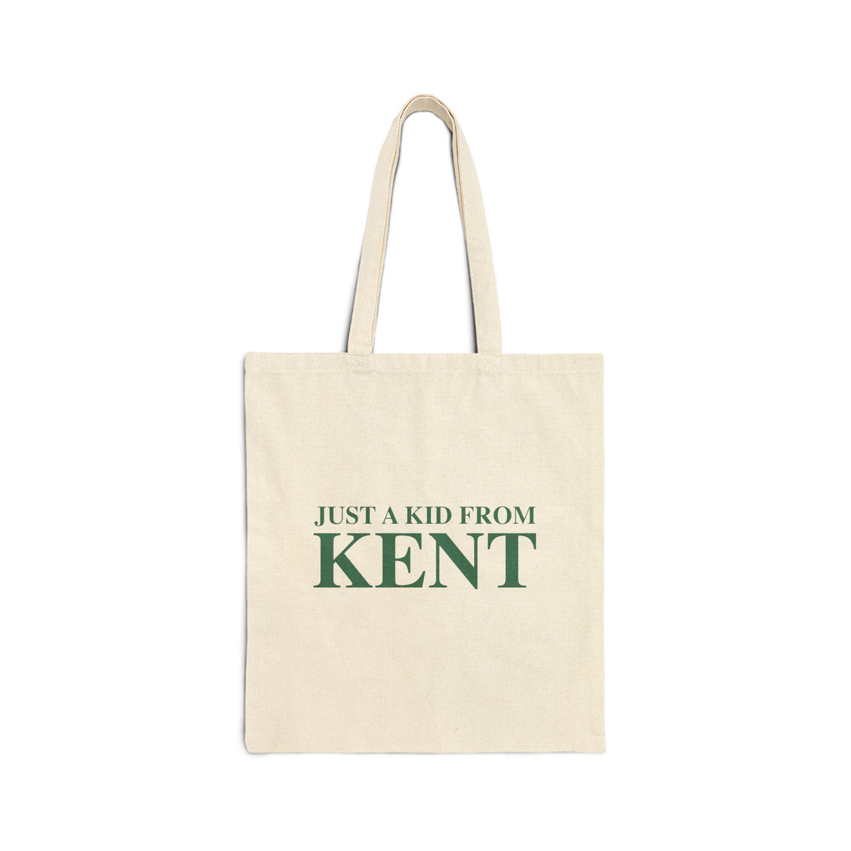 Just a kid from Kent Cotton Canvas Tote Bag