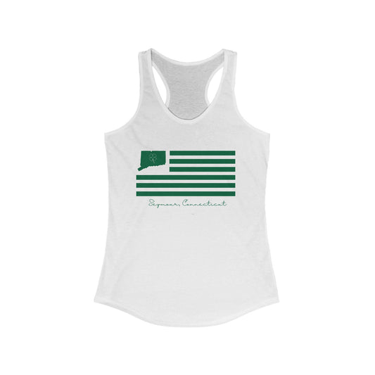 Seymour Connecticut St. Patrick’s Day Flag Women's Ideal Racerback Tank Top