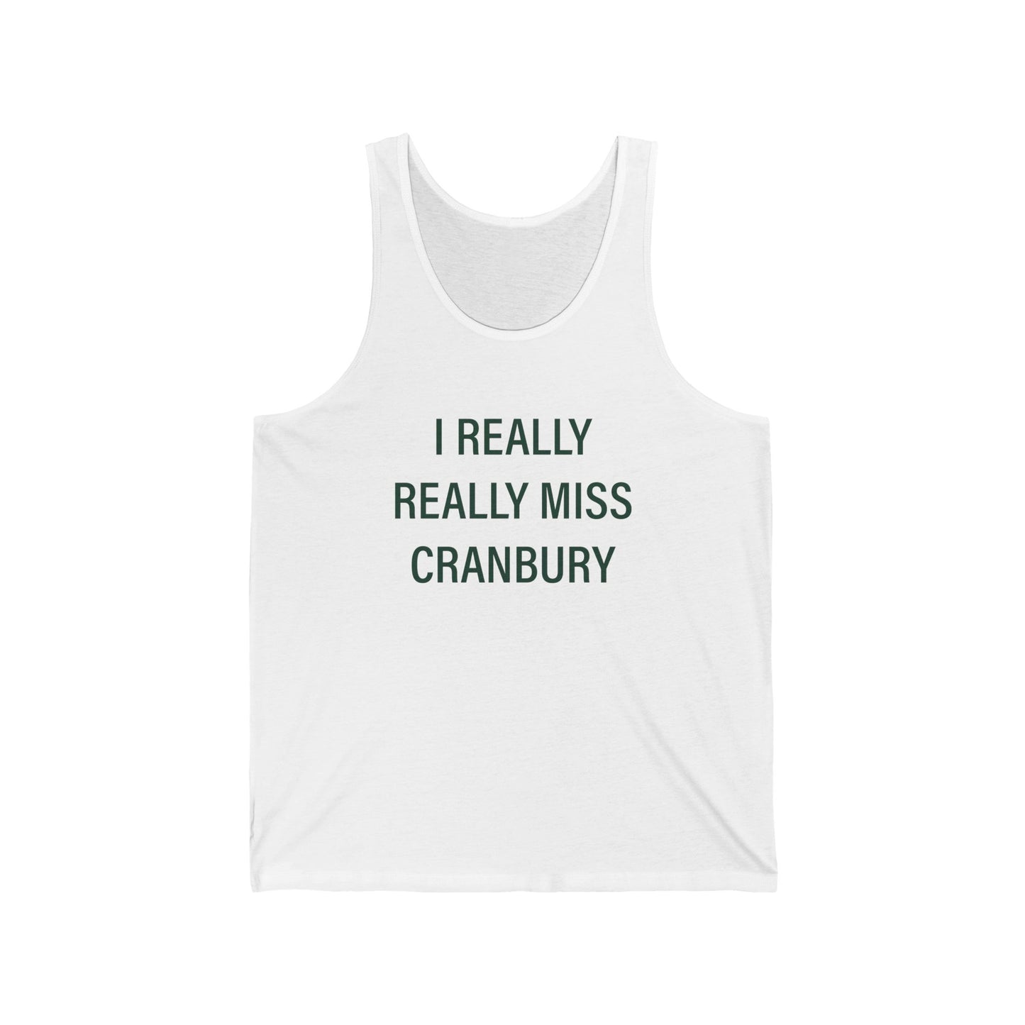 I Really Really Miss Cranbury Unisex Jersey Tank Top