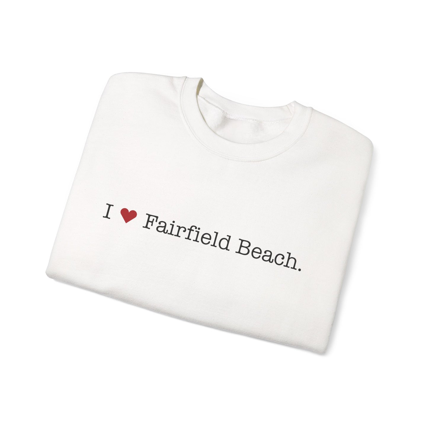 I Heart Fairfield Beach. Unisex Heavy Blend™ Crewneck Sweatshirt