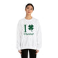 I Clover Chester Unisex Heavy Blend™ Crewneck Sweatshirt (green)