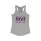 860 East Lyme Red White & Blue Women's Ideal Racerback Tank Top