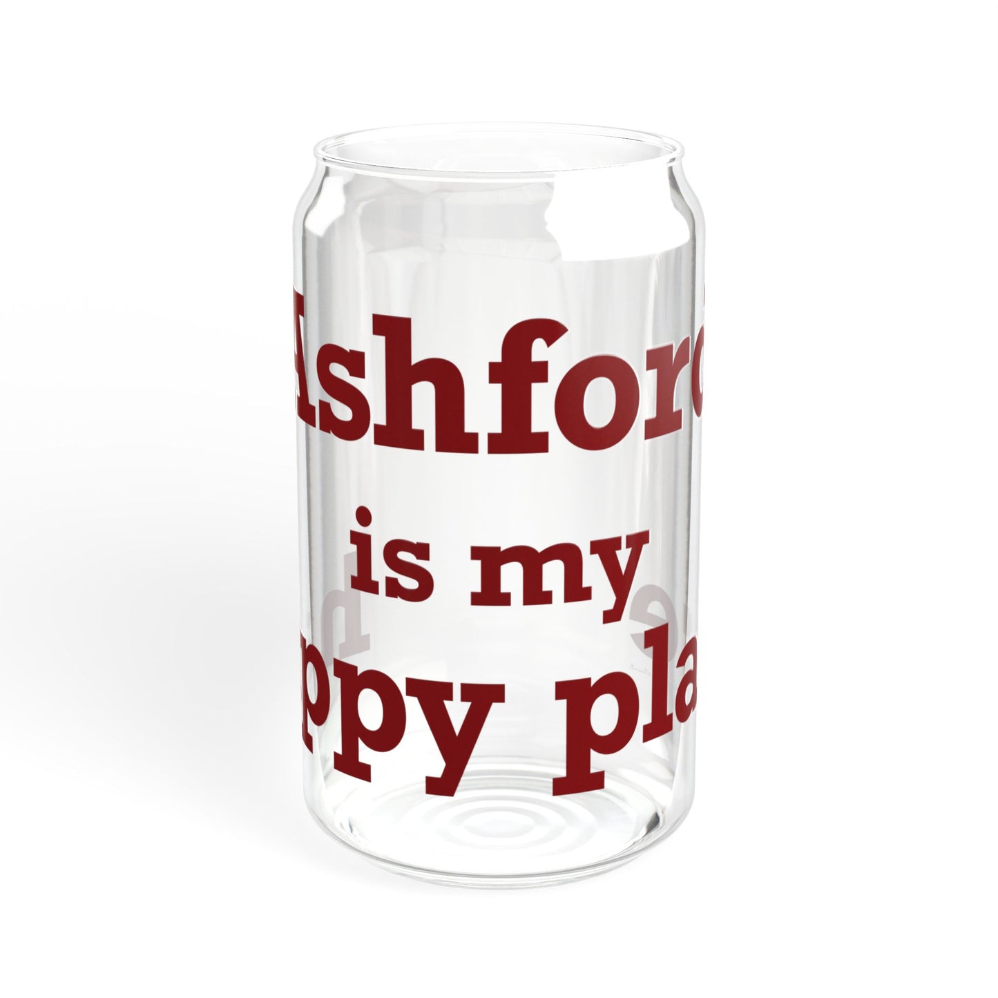 Ashford is My Happy Place Sipper Glass, 16oz