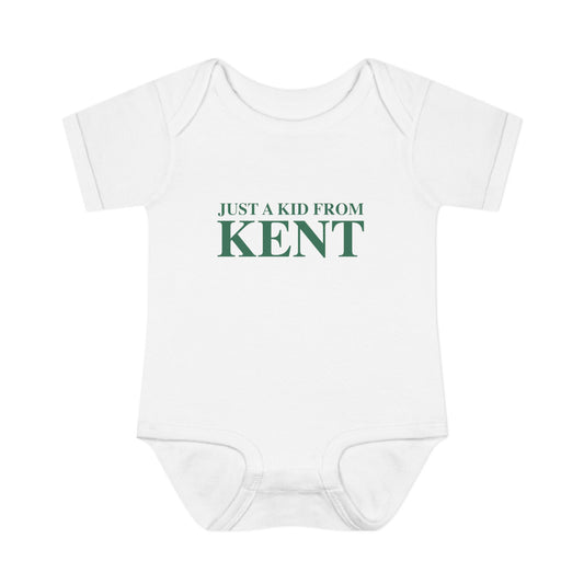 Just a kid from Kent Infant Baby Rib Bodysuit