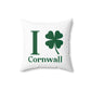I Clover Cornwall Spun Polyester Square Pillow